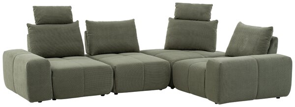 SEDACIA SÚPRAVA, textil, olivovozelená Xora - Sedačky