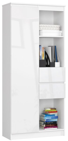 Regál R 80cm CLP R15 biela/lesk