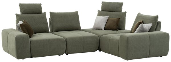 SEDACIA SÚPRAVA, textil, olivovozelená Xora - Sedačky