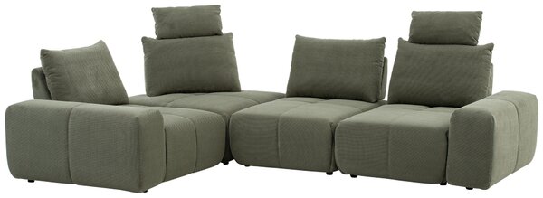SEDACIA SÚPRAVA, textil, olivovozelená Xora - Sedačky