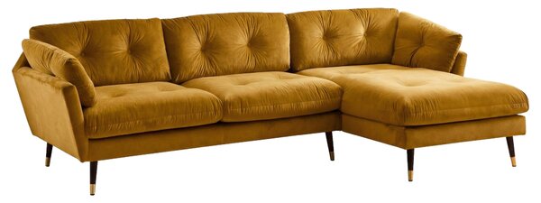 ROHOVÁ SEDAČKA, textil, horčicovožltá MID.YOU - Online Only obývacie izby, Online Only