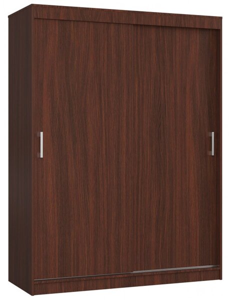 Šatníková skriňa posuvná 150 cm CLP MONO wenge