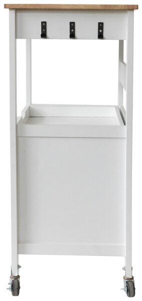 SERVÍROVACÍ VOZÍK, biela, 58/93/40 cm MID.YOU - Barový nábytok, Online Only