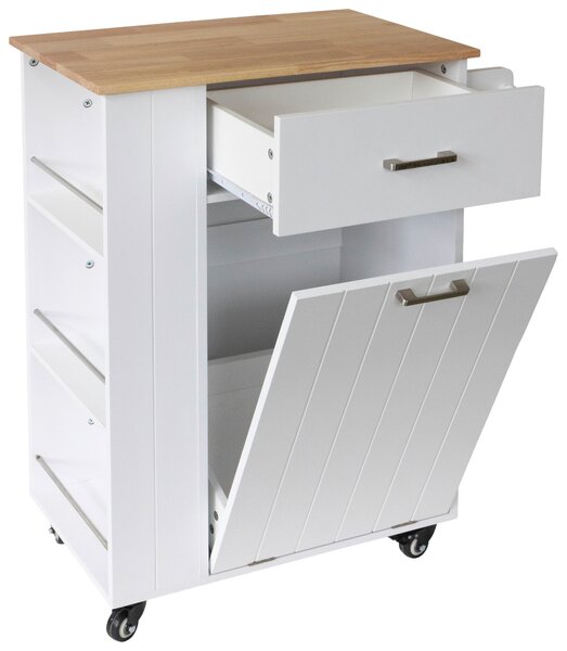 SERVÍROVACÍ VOZÍK, biela, 68/89/40 cm MID.YOU - Barový nábytok, Online Only