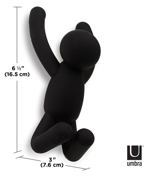 Nástenné plastové háčiky v súprave 3 ks Buddy - Umbra