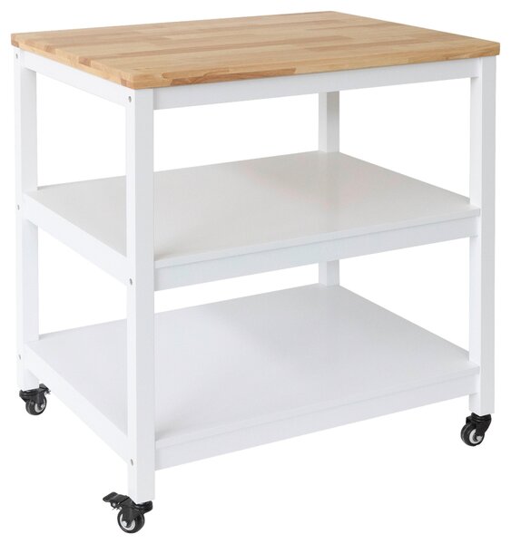SERVÍROVACÍ VOZÍK, biela, 79/90/60 cm MID.YOU - Barový nábytok, Online Only