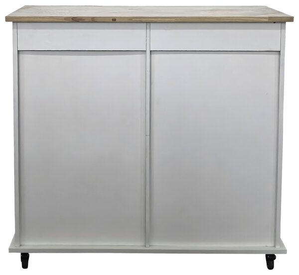 SERVÍROVACÍ VOZÍK, biela, 95/88/47 cm MID.YOU - Barový nábytok, Online Only