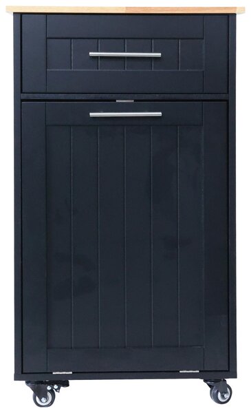 SERVÍROVACÍ VOZÍK, čierna, 50/90/46 cm MID.YOU - Barový nábytok, Online Only