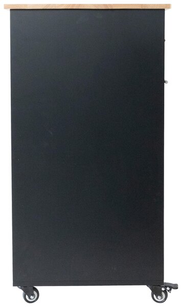 SERVÍROVACÍ VOZÍK, čierna, 50/90/46 cm MID.YOU - Barový nábytok, Online Only