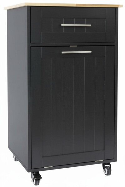 SERVÍROVACÍ VOZÍK, čierna, 50/90/46 cm MID.YOU - Barový nábytok, Online Only