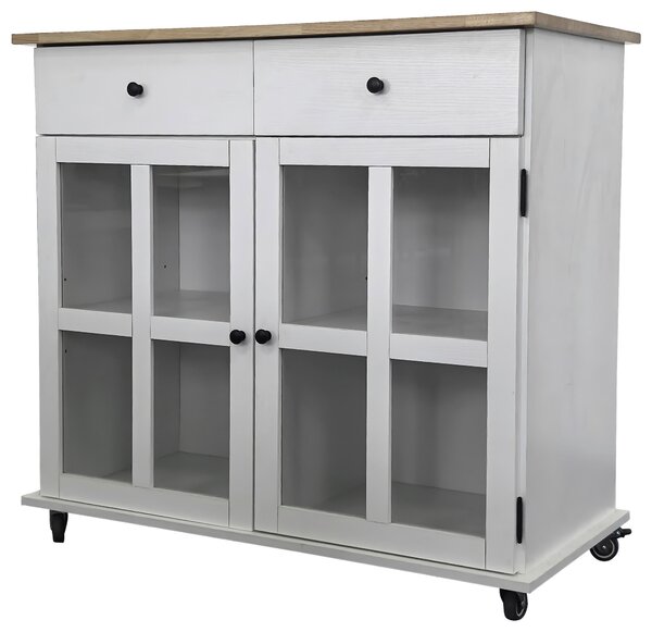 SERVÍROVACÍ VOZÍK, biela, 95/88/47 cm MID.YOU - Barový nábytok, Online Only