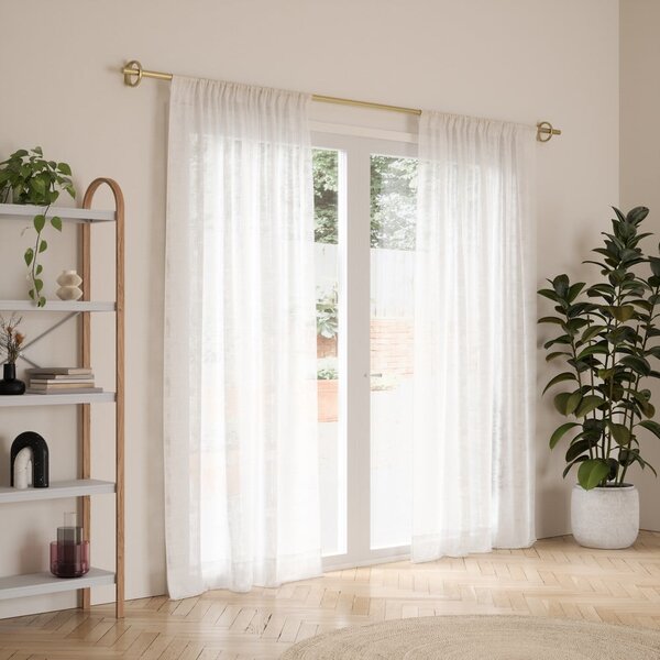 Oceľová roztiahnuteľná garniža 107 - 305 cm Ringlet - Umbra