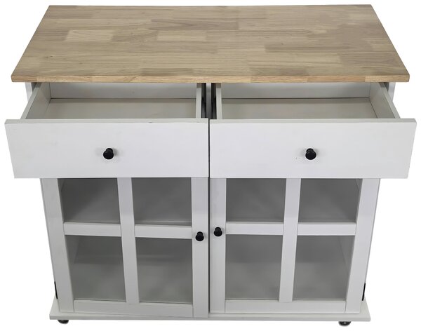 SERVÍROVACÍ VOZÍK, biela, 95/88/47 cm MID.YOU - Barový nábytok, Online Only