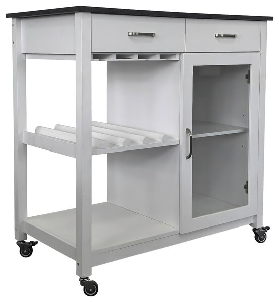 SERVÍROVACÍ VOZÍK, biela, 90/91/50 cm MID.YOU - Barový nábytok, Online Only