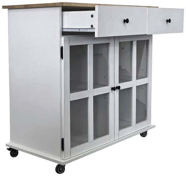 SERVÍROVACÍ VOZÍK, biela, 95/88/47 cm MID.YOU - Barový nábytok, Online Only