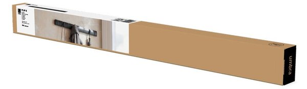 Čierny nástenný vešiak z jaseňového dreva Flip - Umbra