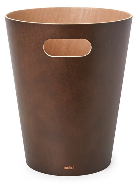Hnedý kancelársky odpadkový kôš 7,5 l Woodrow – Umbra