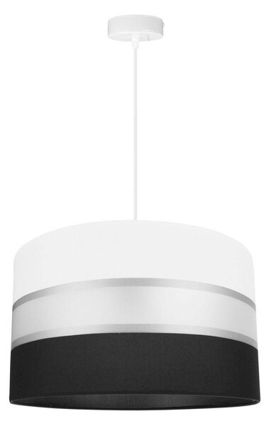Závesné svietidlo Elegance, 1x textilné tienidlo (výber z 3 farieb - kombinácia 2 farieb), (výber z 3 farieb konštrukcie), (fi 35cm)