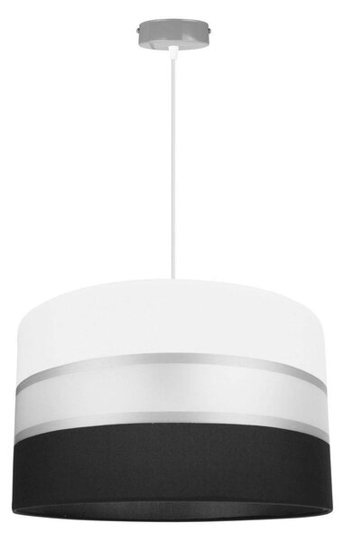 Závesné svietidlo Elegance, 1x textilné tienidlo (výber z 3 farieb - kombinácia 2 farieb), (výber z 3 farieb konštrukcie), (fi 35cm)