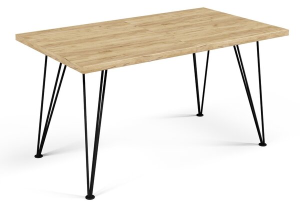 Jedálenský stôl SONIA 120 cm - dub artisan/čierna