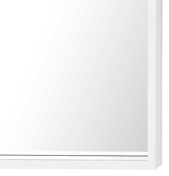 Nástenné zrkadlo biele 50 x 50 cm štvorcový rám tradičné moderné závesné na stenu