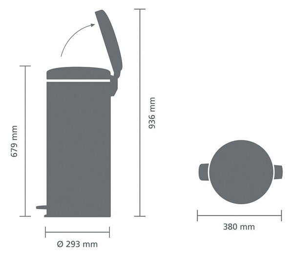 ODPADKOVÝ KÔŠ 30 l Brabantia - Vybavenie kuchyne, Online Only