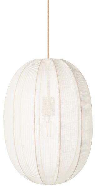 Závesná lampa biela nylon látkové tienidlo osvetlenie moderný štýl obývacia izba