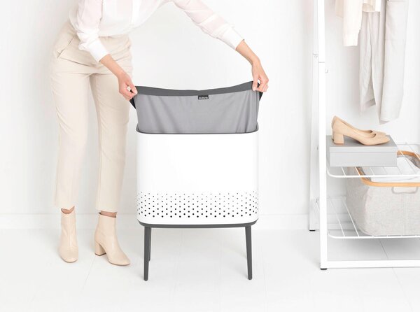 NÁDOBA NA BIELIZEŇ, biela Brabantia - Žehlenie & pranie, Online Only