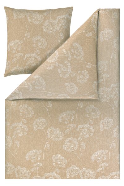 POSTEĽNÁ BIELIZEŇ, interlock džersej, piesková, 140/200 cm Estella - Obliečky & plachty