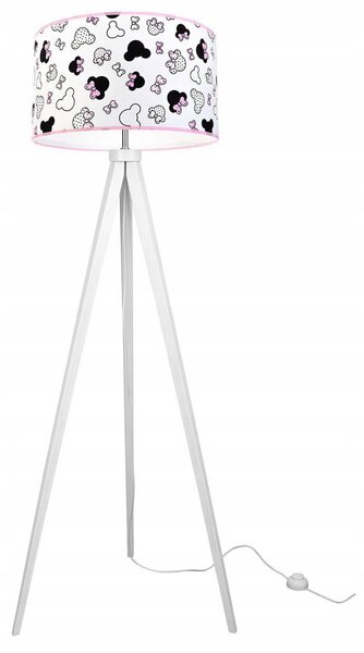 Detská stojacia lampa Minnie, 1x textilné tienidlo, (výber z 2 farieb konštrukcie)