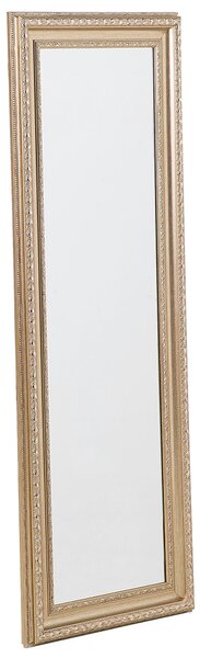 Stojace zrkadlo Zlato Striebro 51 x 141 cm Obdĺžnikový rám Podlahová dekorácia Obývacia izba Spálňa