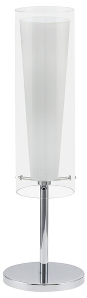 Stolná lampa PINTO opálové sklo/chróm