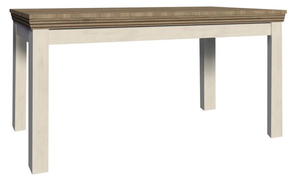 Rozkladací jedálenský stôl Royal ST 160 cm Biela - dub