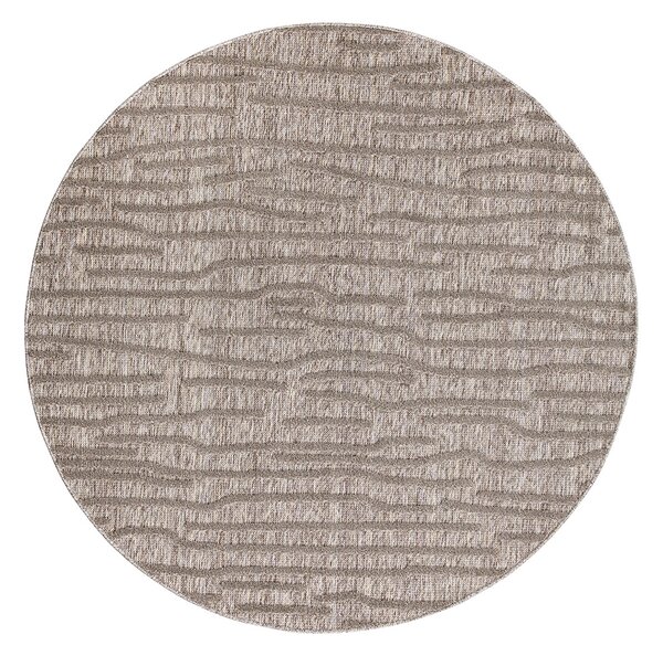 Dekorstudio Okrúhly terasový koberec SANTORINI - 450 hnedý Priemer koberca: 200cm