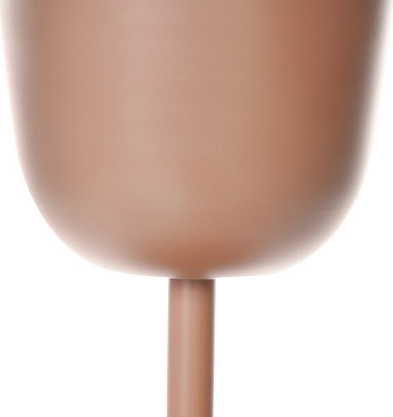 3-poschodový dekoratívny stojan na rastliny hnedý železný 28 x 28 x 110 cm interiér exteriér tradičný štýl