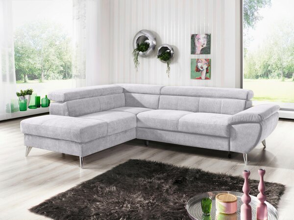 SEDACIA SÚPRAVA, textil, sivá Welnova - Sedačky