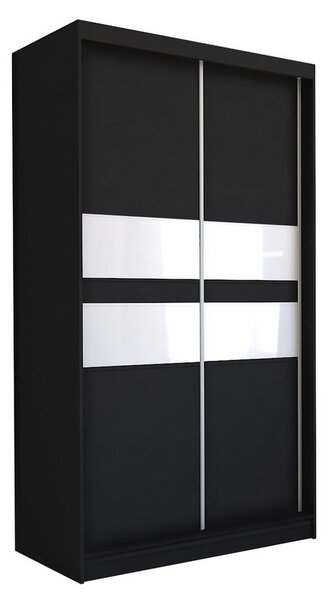 Kvalitná Šatníková skriňa Finezja 150 cm Čierna/biela