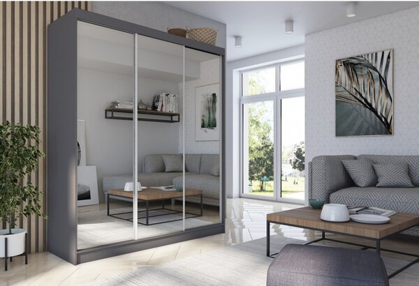 Kvalitná Šatníková skriňa Debora 180 cm Dub sonoma