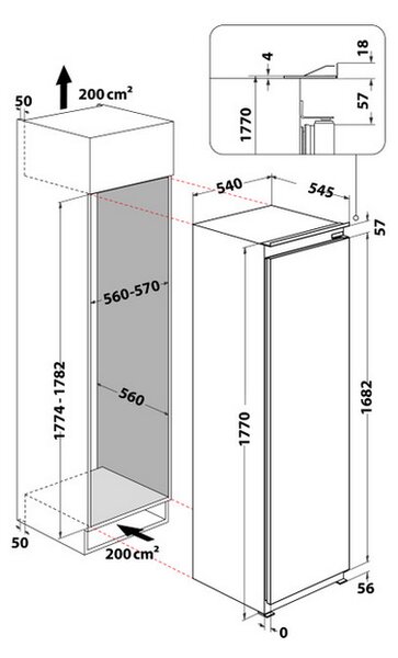 Whirlpool WHSD18F083C1 P + kupóny na daľší nákup - Mraznička zabudovateľná