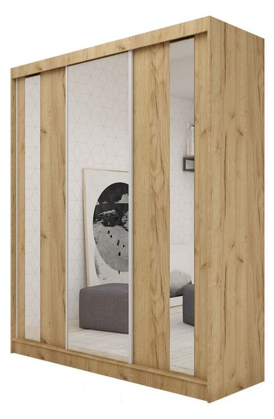 Kvalitná Šatníková skriňa Gracja 200 cm Dub artisan