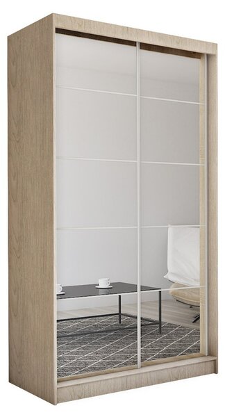 Kvalitná Šatníková Skriňa Flores 150 cm Dub sonoma