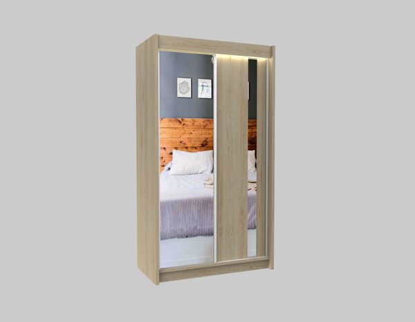 Kvalitná Šatníková skriňa Gracja 120 cm Čierna