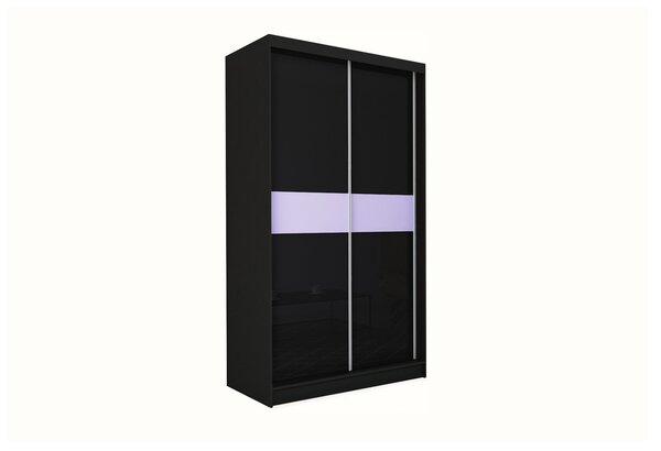 Kvalitná Šatníková Skriňa Tanna 150 cm Čierna/biela