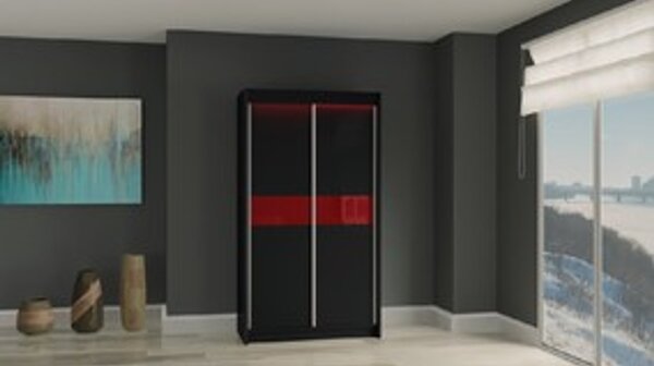 Kvalitná Šatníková Skriňa Tanna 120 cm Biela