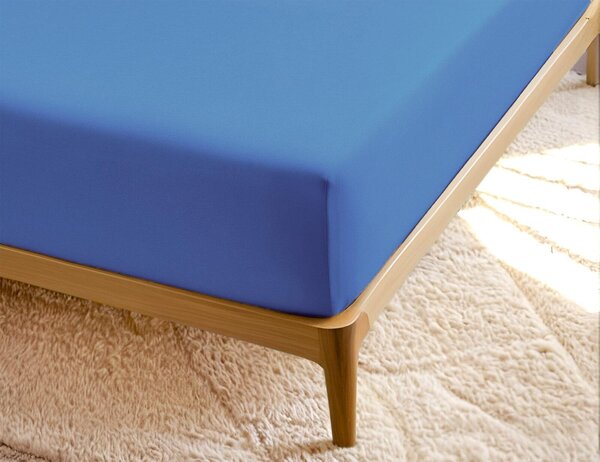 Áčko AC 8581300018954 8581300018954 - Plachta Jersey SS 90x200 cm , tm. modra- napínacie prestieradlo SUPER STRETCH