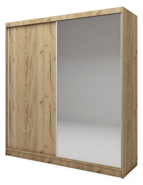 Kvalitná Šatníková Skriňa Patti 200 cm Dub artisan