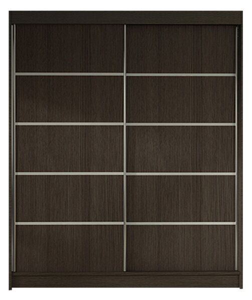 Šatníková skriňa LINO IV šírka 120 cm - čokoláda