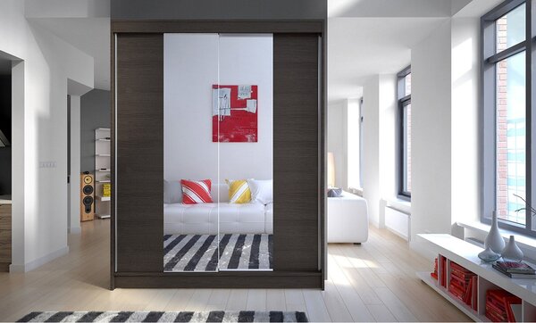 Šatníková skriňa CAMINO II šírka 150 cm - čokoláda