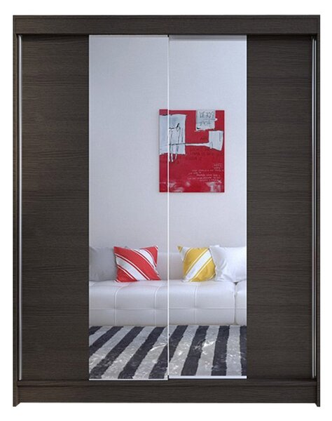 Šatníková skriňa CAMINO II šírka 150 cm - čokoláda