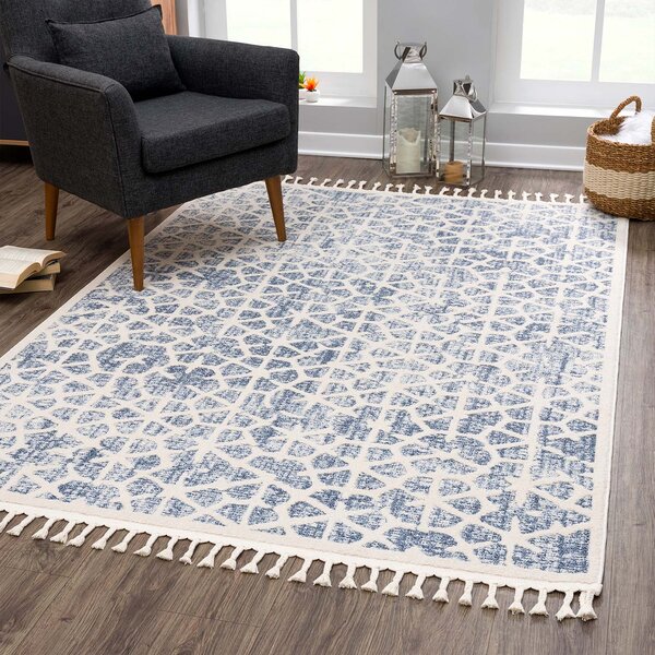 Dekorstudio Moderný koberec ART 1271 modrý Rozmer koberca: 80x150cm